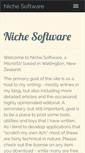 Mobile Screenshot of nichesoftware.co.nz